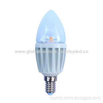 E14 7W LED Candle, 650lm, 2,700K, 80Ra CRI